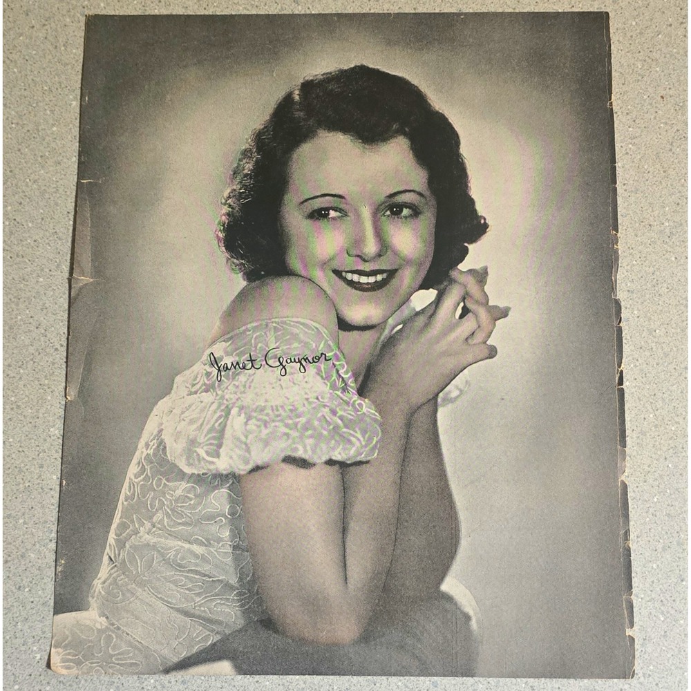 Janet Gaynor Black & White Portrait Photo Photograph, Unframed 8x10